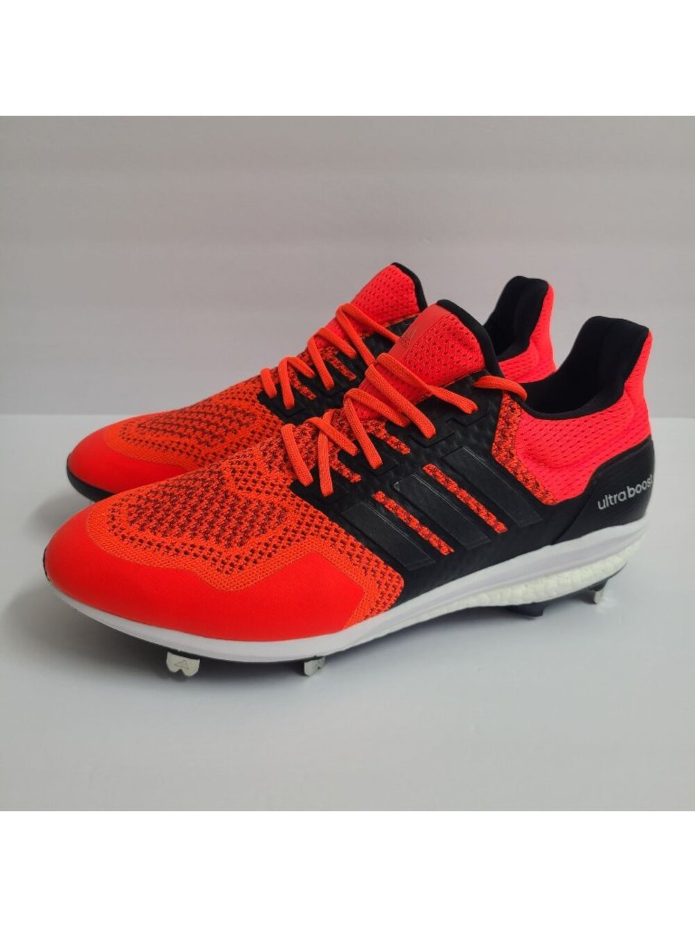 NEW Adidas Ultraboost DNA 1.0 Metal Baseball Cleats IH5210 Size 10.5 Solar Red